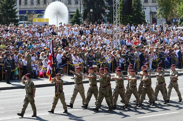 Kiev Ukrayna Ağustos 2018 Ngiliz Hava Yedek Askeri Geçit Töreni — Stok fotoğraf