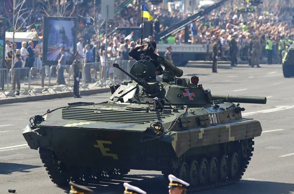 Kyiv Ucrania Agosto 2018 Equipo Militar Las Fuerzas Armadas Ucrania —  Fotos de Stock