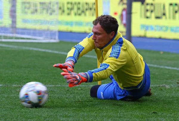 Kyiv Ukraine September 2018 Goalkeeper Ukraine National Football Team Andriy — Stock Photo, Image