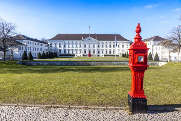 Берлин Германия Февраля 2015 Года Дворец Бельвью Schloss Bellevue Берлине — стоковое фото