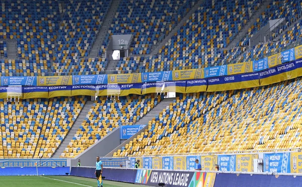 Lviv Ucrania Septiembre 2018 Tribunes Vacíos Del Estadio Arena Lviv — Foto de Stock