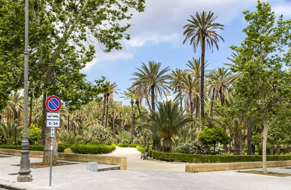 Villa Bonanno Openbare Tuin Centrum Van Palermo Stad Sicilië Italië — Stockfoto