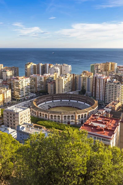 Plaza Toros Malagueta Αρένα Ταυρομαχίας Στην Πόλη Μάλαγα Ανδαλουσία Ισπανία — Φωτογραφία Αρχείου