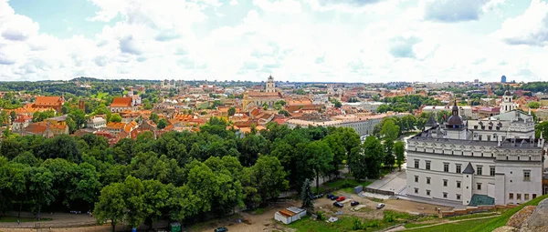 Panorama Aérien Vieille Ville Vilnius Lituanie Belle Lumineuse Vue Panoramique — Photo