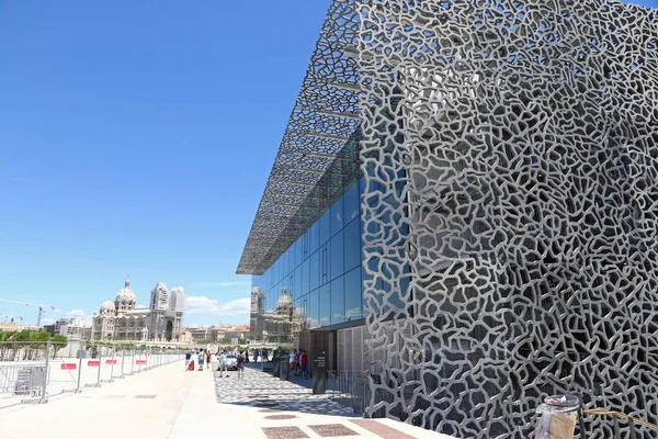 マルセイユ フランス 2016 博物館のヨーロッパと地中海文明 Mucem フランス語 美術館デ文明ドゥ ルーロップ メディテラネ ルディ — ストック写真