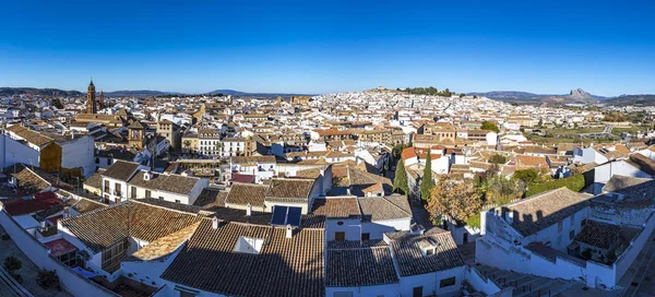 Panorama Flygfoto Över Antequera Stad Provinsen Malaga Andalusien Spanien Berömda — Stockfoto