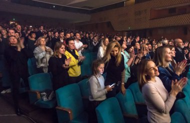 KYIV, UKRAINE - NOVEMBER 22, 2018: Auditorium of National Palace of Arts 