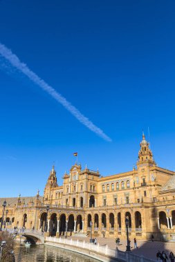 Plaza de Espana (İspanya Meydanı) Seville, Endülüs, İspanya