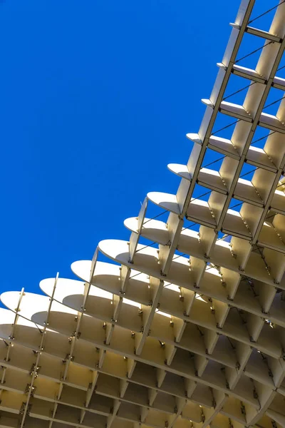 Metropol Parasol Oficiálně Nazvaný Setas Sevilla Struktura Tvaru Pergoly Dřeva — Stock fotografie