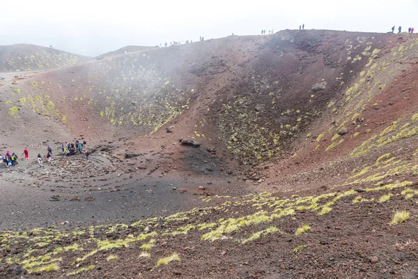 Kráter Silvestri Inferiori 1886M Mount Etna Etna Nemzeti Park Szicília — Stock Fotó