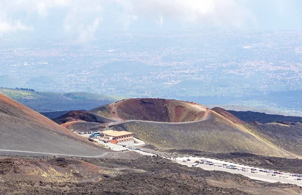 Crater Silvestri Inferiori 1886M Mount Etna Etna National Park Sicily — Stock Photo, Image