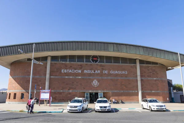 Пуерто Дель Росаріо Іспанія Грудня 2018 Фасадні Вигляд Будівлі Автовокзал — стокове фото