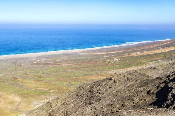 Hiking Jandia Peninsula Fuerteventura Island Canary Islands Spain Cofete Beach — Stock Photo, Image