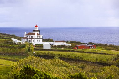 Ponta da Ferrarias lighthouse on Sao Miguel island, Azores, Portugal