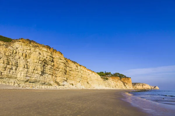 Praia Porto Mos Langer Strand Lagos Algarve Region Portugal Wunderschöner — Stockfoto