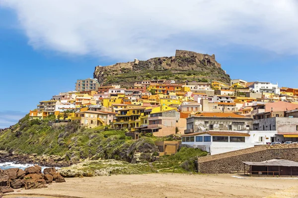 Pandangan Picturesque Terhadap Kota Abad Pertengahan Castelsardo Provinsi Sassari Sardinia — Stok Foto