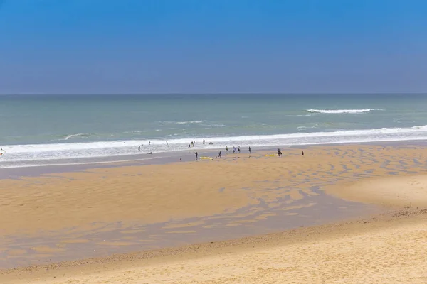 Ocean Beach Sulla Costa Atlantica Della Francia Vicino Lacanau Ocean — Foto Stock