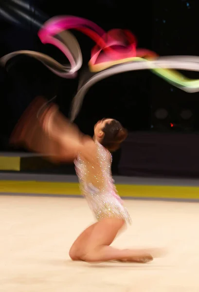 Kyiv Ukraine March 2017 Rhythmic Gymnast Victoria Veinberg Filanovsky Israel — Stock Photo, Image