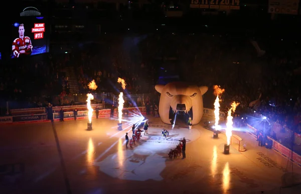 Berlín Alemania Septiembre 2017 Inicio Performance Light Show Sobre Hielo — Foto de Stock