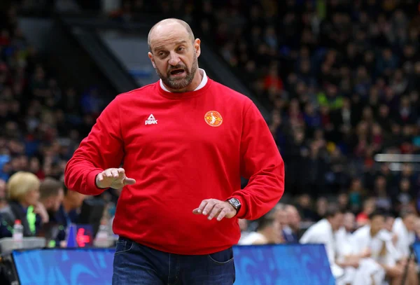 Kyiv Ucrania Febrero 2019 Zvezdan Mitrovic Entrenador Jefe Selección Nacional — Foto de Stock