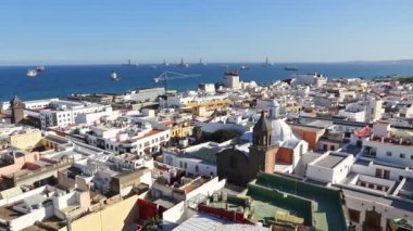 Panoramik Las Palmas de Gran Canaria şehri, Kanarya, İspanya