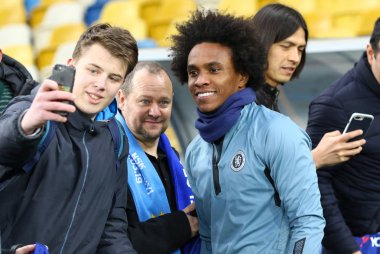 UEFA Avrupa Ligi. Dinamo Kiev v Chelsea. Maç öncesi eğitim