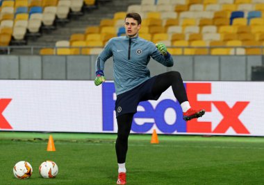 UEFA Avrupa Ligi. Dinamo Kiev v Chelsea. Maç öncesi eğitim