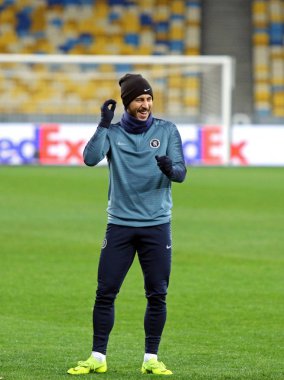 UEFA Avrupa Ligi. Dinamo Kiev v Chelsea. Maç öncesi eğitim