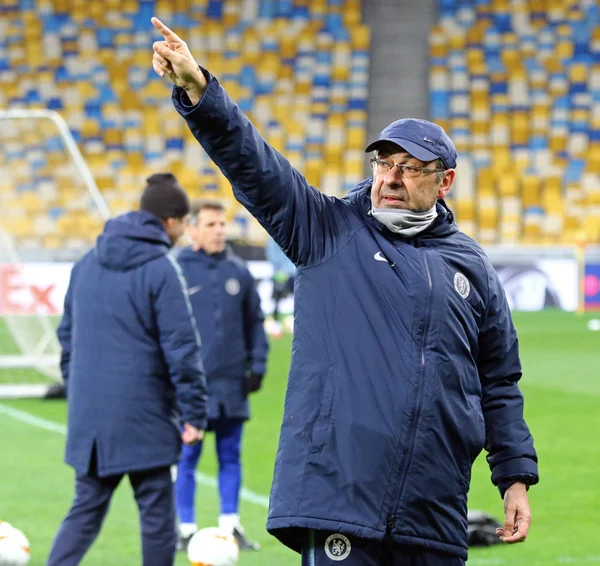 UEFA Europa League. Dynamo Kyiv v Chelsea. Pre-match training — Stock Photo, Image