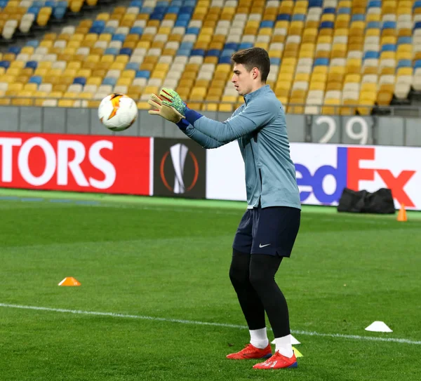 Ligue Europa UEFA. Dynamo Kiev contre Chelsea. Entraînement pré-match — Photo