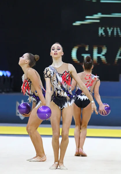 Rytmická gymnastika Grand Prix v Kyjevě, Ukrajina — Stock fotografie