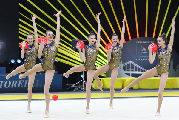 Гран-при Украины по художественной гимнастике в Киеве — стоковое фото