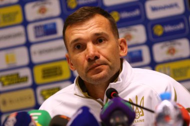 Andriy Şevçenko basın-konferans Kiev, Ukrayna