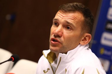 Andriy Şevçenko basın-konferans Kiev, Ukrayna
