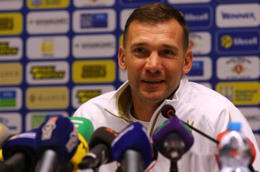 Andriy Şevçenko basın-konferans Kiev, Ukrayna