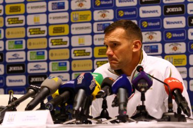 Andriy Şevçenko basın-konferans Kiev, Ukrayna