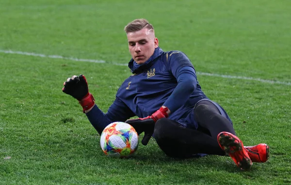 Training session of Ukraine National Football Team in Kyiv, Ukra — Stock Photo, Image