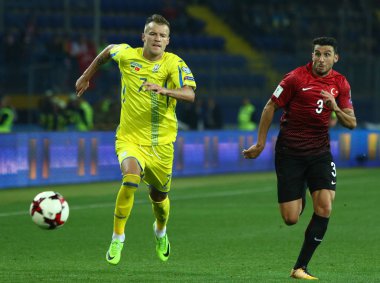 FIFA Dünya Kupası 2018 oyun Ukrayna Kharkiv Türkiye v