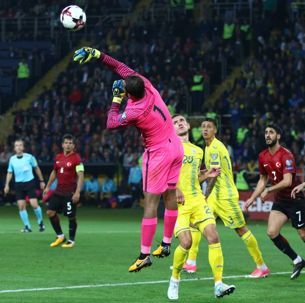 Copa do Mundo FIFA 2018 jogo Ucrânia v Turquia em Kharkiv — Fotografia de Stock