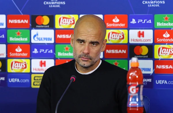 Manchester City's head coach Josep Guardiola — Stock Photo, Image