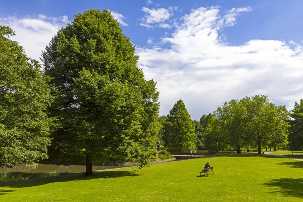 Planten un blomen Park in Hamburg City, Duitsland — Stockfoto