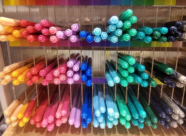 Set di pennarelli colorati — Foto Stock
