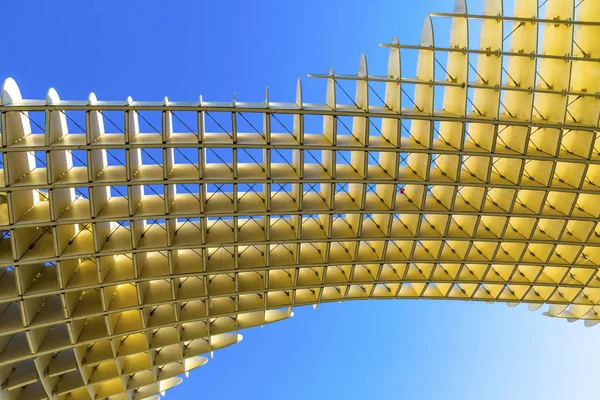 Metropol Parasol estrutura em madeira Sevilla, Andaluzia, Espanha — Fotografia de Stock