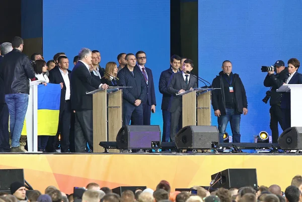Ukrainische Präsidentendebatte in Kiew — Stockfoto