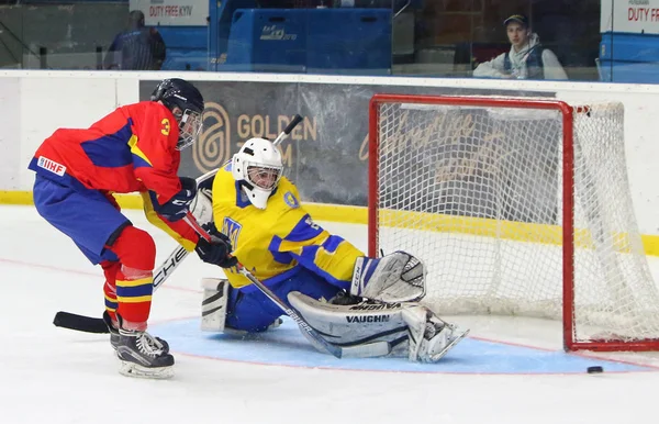 IIHF 2018 ishockey U18 världsmästerskap div 1b — Stockfoto