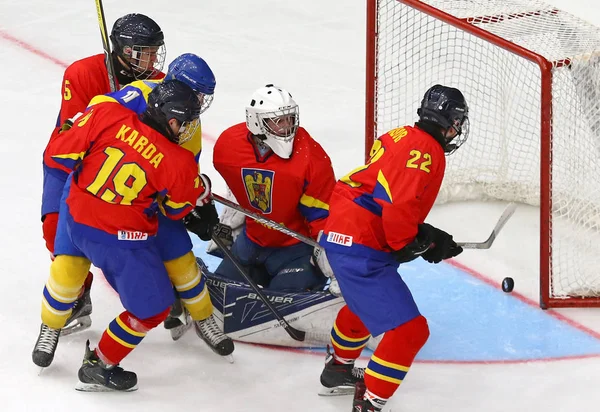 IIHF 2018 Hokej na lodzie U18 Mistrzostwa świata DIV 1b — Zdjęcie stockowe