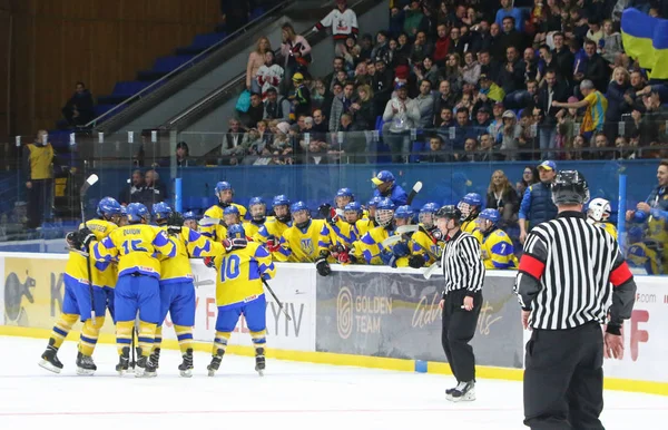 IIHF 2018 Hokej na lodzie U18 Mistrzostwa świata DIV 1b — Zdjęcie stockowe