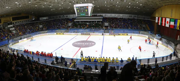 IIHF 2018 ishockey U18 världsmästerskap div 1b — Stockfoto