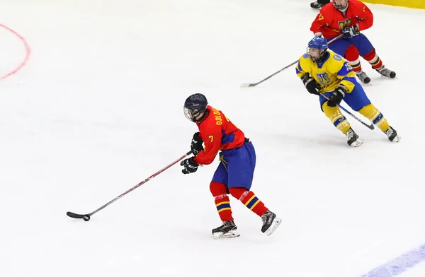 IIHF 2018 Hokej na lodzie U18 Mistrzostwa świata DIV 1b — Zdjęcie stockowe