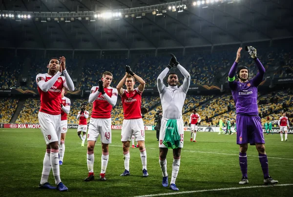 Zápas UEFA Europa Vorskla Poltava v Arsenalu — Stock fotografie